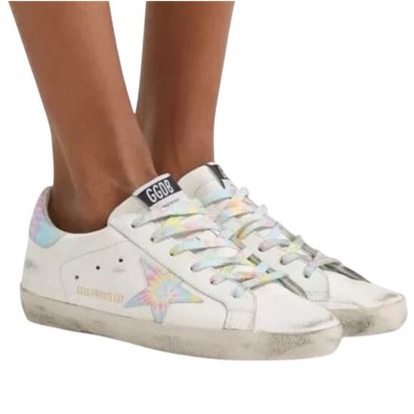 Golden Goose Shoes - Golden Goose Superstar White Tie Dye Sneakers Size 37